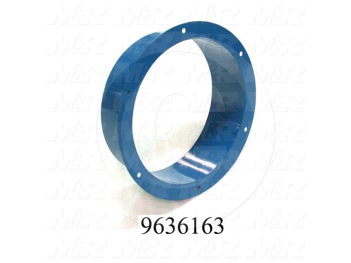 Fabricated Parts, Exhaust Flange Weldment, 4.00 in. Length, 14.44 in. Diameter