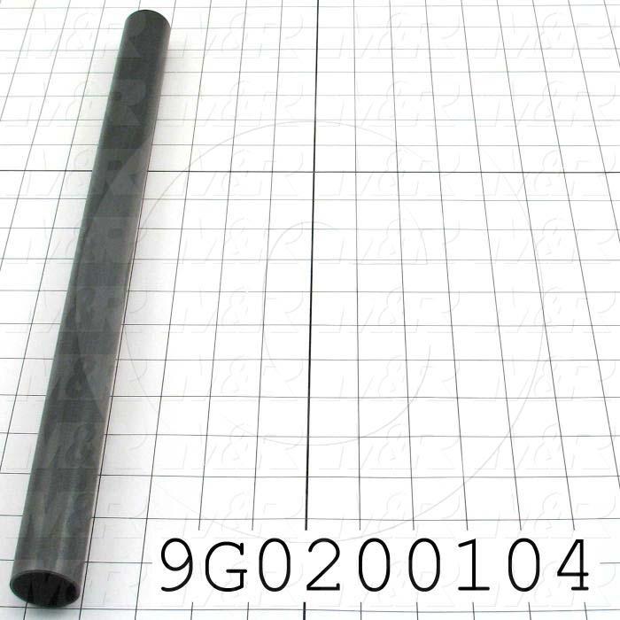 Fabricated Parts, Ext. Roller 17"X 1.25"Od, 17.00 in. Length, 1.25 in. Diameter, 14 GA Thickness, Black Oxided Finish