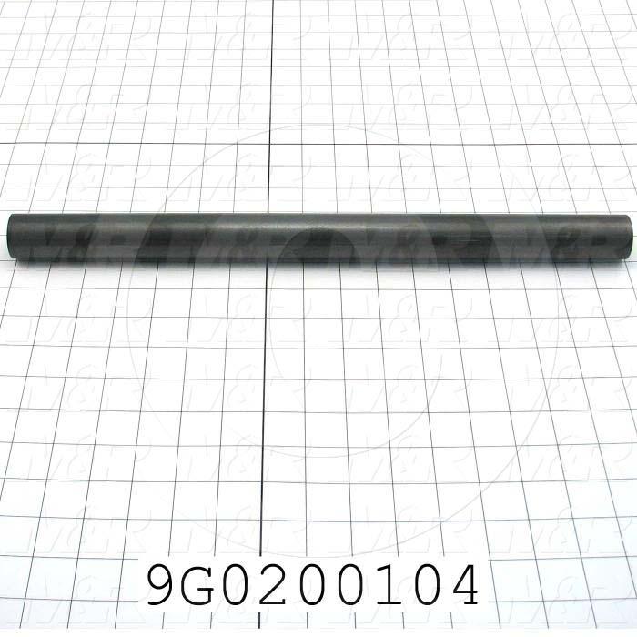 Fabricated Parts, Ext. Roller 17"X 1.25"Od, 17.00 in. Length, 1.25 in. Diameter, 14 GA Thickness, Black Oxided Finish