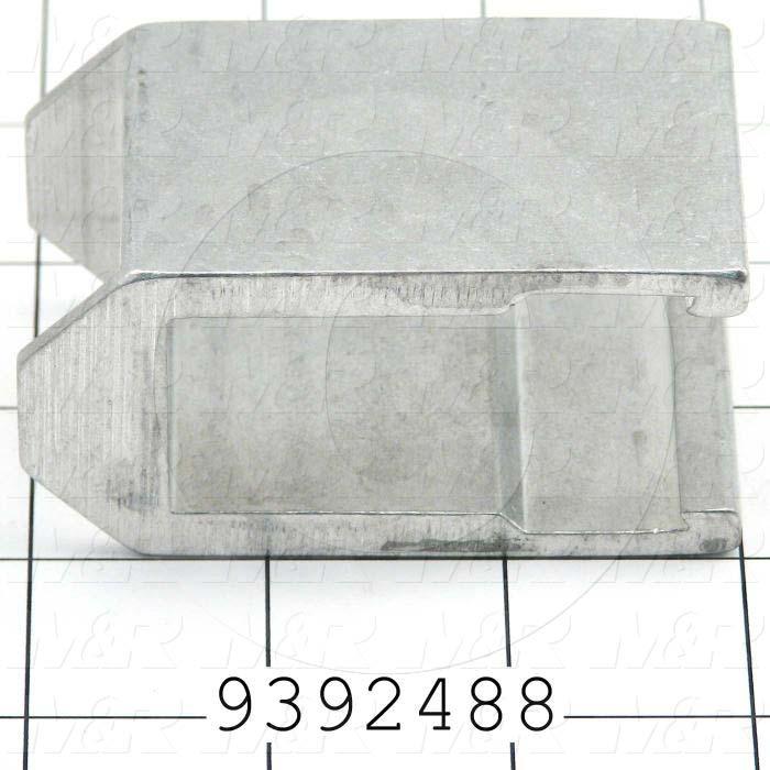 Fabricated Parts, Extrusion Aluminum Big Clamp Bar, 3.03 in. Length, 1.75 in. Width, 1.53 in. Height