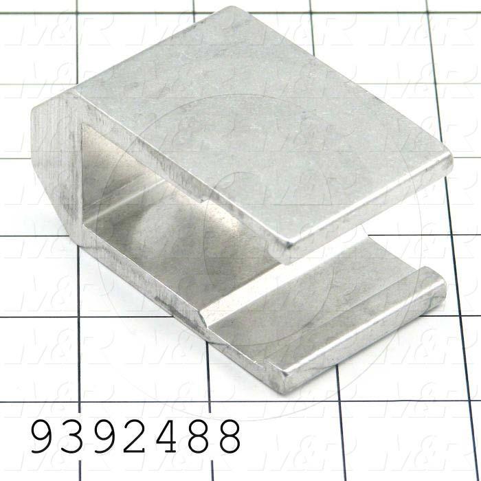 Fabricated Parts, Extrusion Aluminum Big Clamp Bar, 3.03 in. Length, 1.75 in. Width, 1.53 in. Height