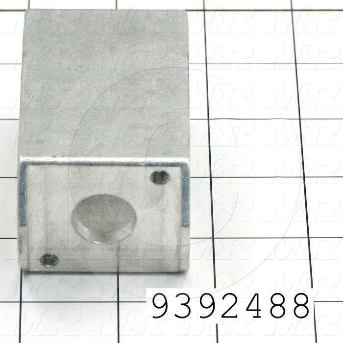 Fabricated Parts, Extrusion Aluminum Big Clamp Bar, 3.03 in. Length, 1.75 in. Width, 1.53 in. Height