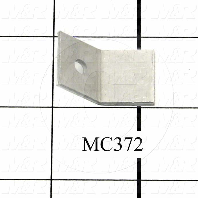 Fabricated Parts, Fan Clip, 1.25 in. Length, 0.75 in. Width, 0.063 in. Thickness