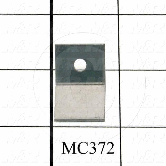 Fabricated Parts, Fan Clip, 1.25 in. Length, 0.75 in. Width, 0.063 in. Thickness