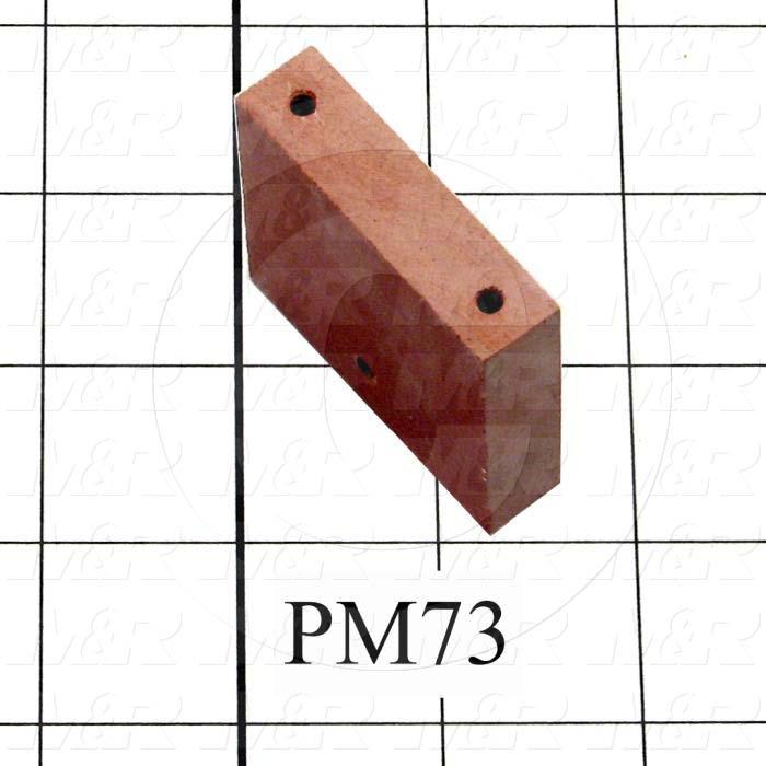 Fabricated Parts, Female Contact Mounting, 2.00 in. Length, 1.81 in. Width, 0.50 in. Thickness