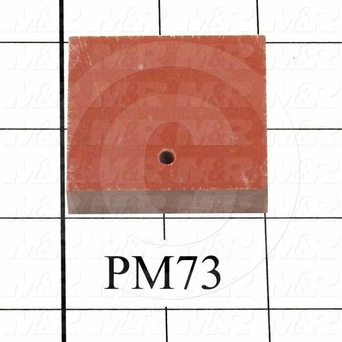 Fabricated Parts, Female Contact Mounting, 2.00 in. Length, 1.81 in. Width, 0.50 in. Thickness