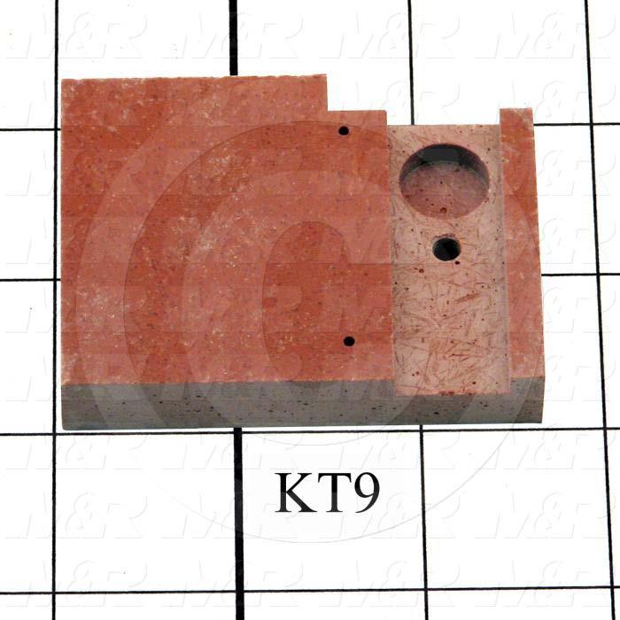 Fabricated Parts, Female Contact Mounting, 2.63 in. Length, 2.00 in. Width, 0.50 in. Thickness