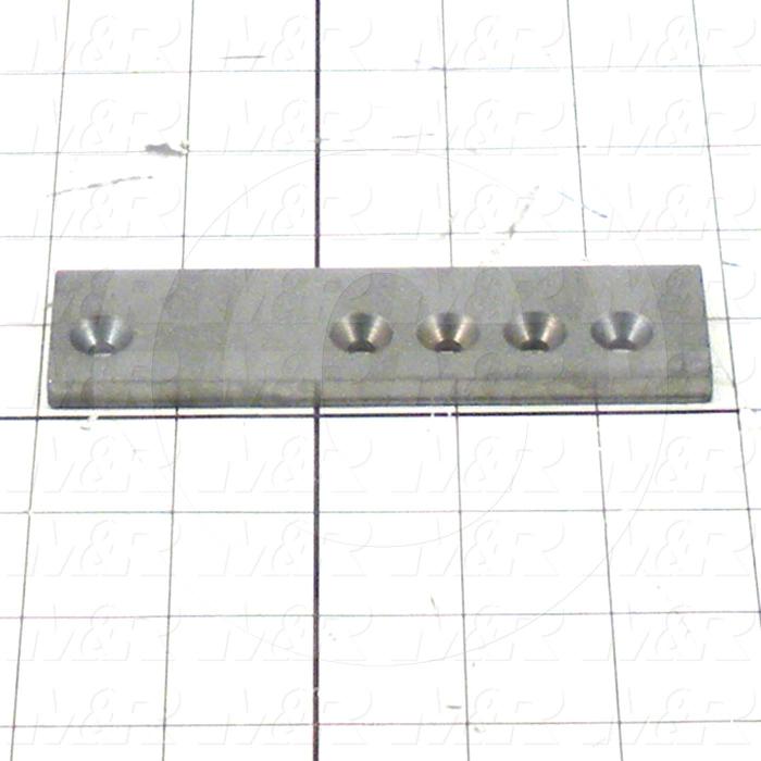 Fabricated Parts, Filler Rail, 4.75 in. Length, 1.25 in. Width, 0.25 in. Height