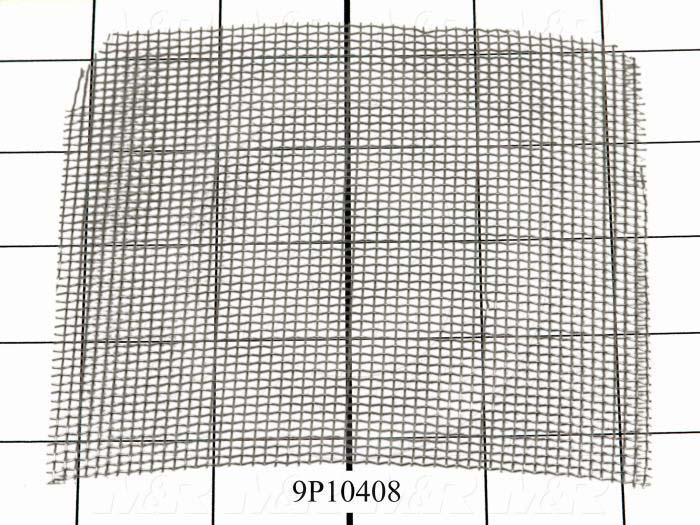 Fabricated Parts, Filter Mesh Square, 4.69 in. Length, 4.69 in. Width, 0.025 in. Thickness