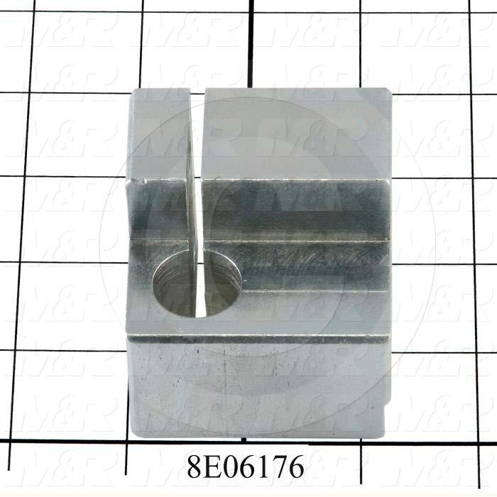 Fabricated Parts, Fl. Mtg Bar Clamp L.H, 2.25 in. Length, 2.25 in. Width, 2.12 in. Height