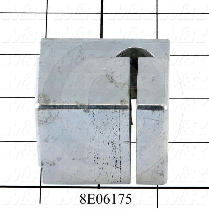 Fabricated Parts, FL, MTG bar clamp RH, 2.25 in. Length, 2.25 in. Width, 2.13 in. Height, Zinc Plated Finish