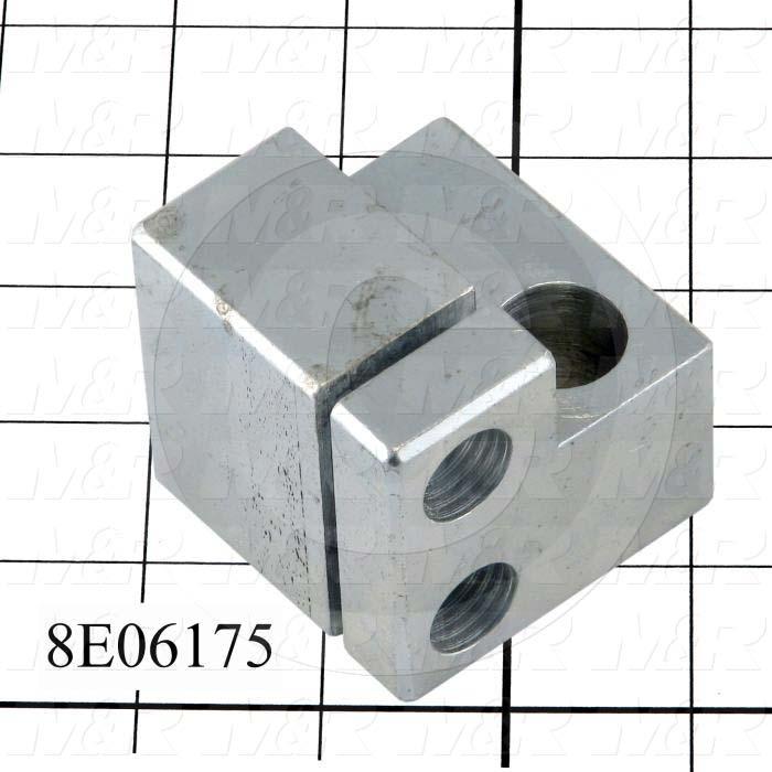 Fabricated Parts, FL, MTG bar clamp RH, 2.25 in. Length, 2.25 in. Width, 2.13 in. Height, Zinc Plated Finish