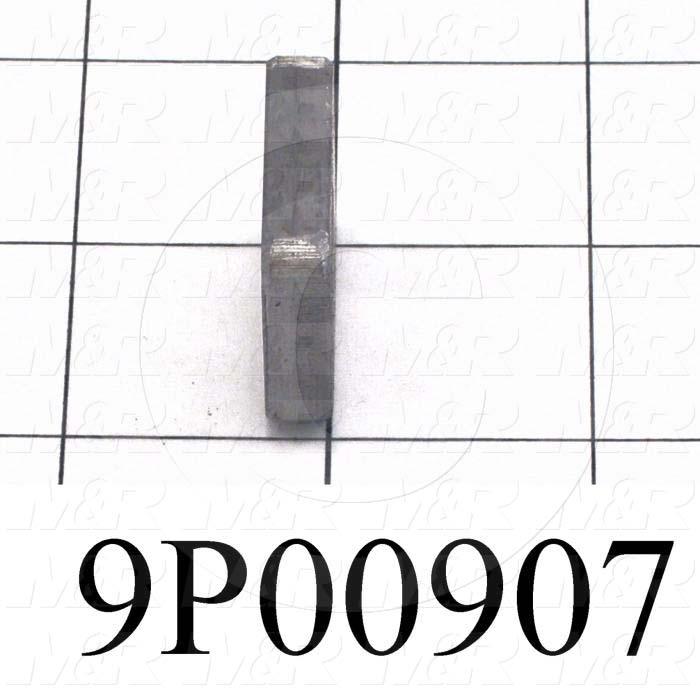 Fabricated Parts, Flat Nut, 1.25 in. Length, 1.00 in. Width, 1/4 in. Thickness