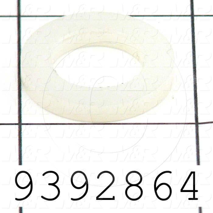 Fabricated Parts, Flat Washer, 0.88 in. Diameter, 0.13 in. Thickness