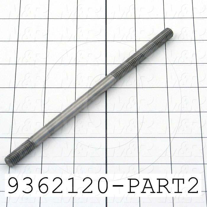Fabricated Parts, Flood Adjustment Rod, 7.43 in. Length, 3/8-16 Thread Size