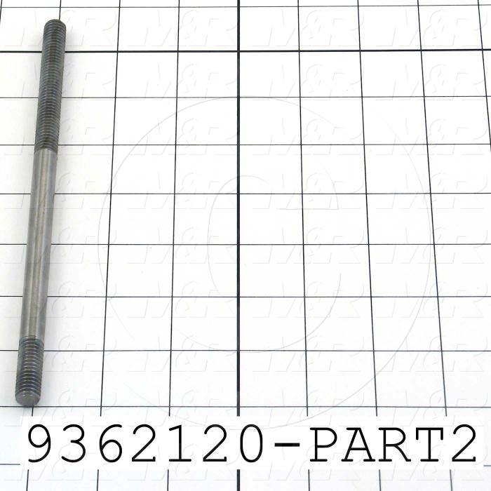 Fabricated Parts, Flood Adjustment Rod, 7.43 in. Length, 3/8-16 Thread Size