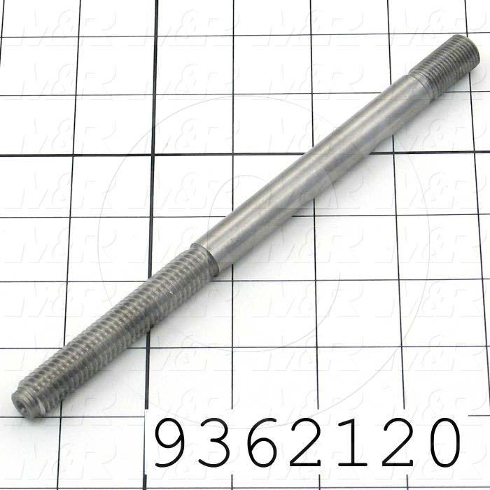 Fabricated Parts, Flood Adjustment Rod, 7.73 in. Length, 0.44 in. Diameter, 1/2-13 Thread Size