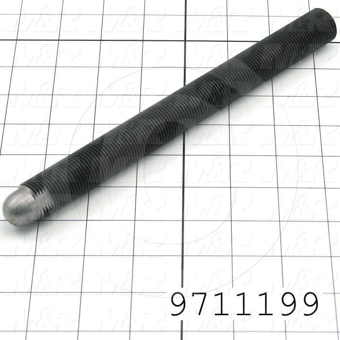 Fabricated Parts, Floor Leveling Bolt, 9.50 in. Length, 7/8-14 Thread Size, Break All Sharp Edges