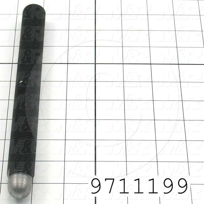 Fabricated Parts, Floor Leveling Bolt, 9.50 in. Length, 7/8-14 Thread Size, Break All Sharp Edges