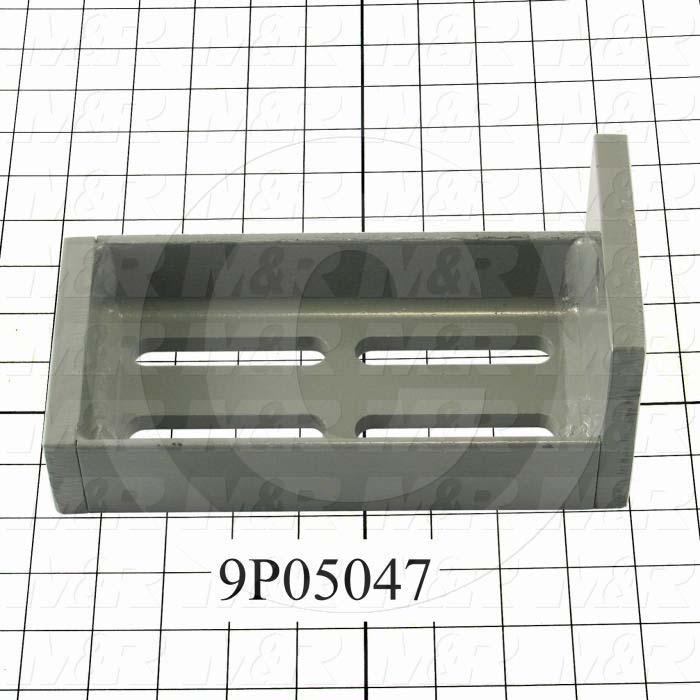 Fabricated Parts, Floor Mounting Bracket, 8.50 in. Length, 4.00 in. Width, 4.00 in. Height