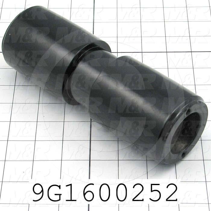 Fabricated Parts, Fold Belt Drive Roller Split Belt, 7.50 in. Length, 2.75 in. Diameter, Semi-Gloss Black Finish