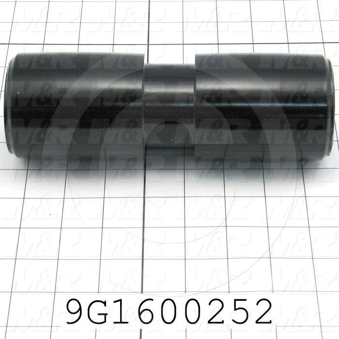 Fabricated Parts, Fold Belt Drive Roller Split Belt, 7.50 in. Length, 2.75 in. Diameter, Semi-Gloss Black Finish