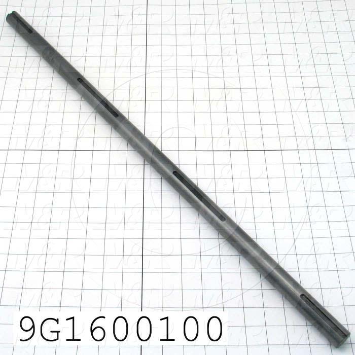 Fabricated Parts, Fold Belt Roller Shaft, 30.00 in. Length, 1.00 in. Diameter, Black Oxide Finish