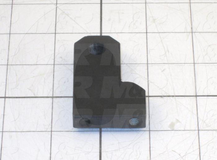 Fabricated Parts, Fork Clevis Model 55, 2.44 in. Length, 1.50 in. Width, 0.38 in. Thickness, Black Painted Finish