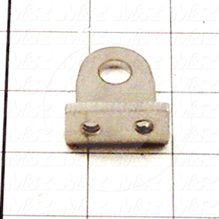 Fabricated Parts, Fork Cylinder Clevis, 1.63 in. Length, 1.25 in. Width, 0.75 in. Height, Rear Side