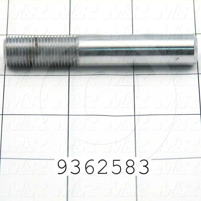 Fabricated Parts, Frame Level Pin, 3.00 in. Length, 0.50 in. Diameter, 1/2-20 Thread Size