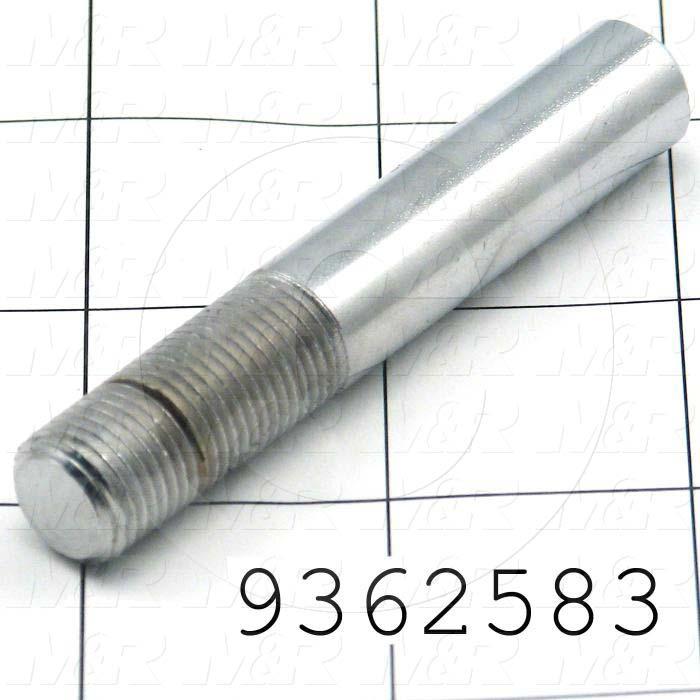 Fabricated Parts, Frame Level Pin, 3.00 in. Length, 0.50 in. Diameter, 1/2-20 Thread Size