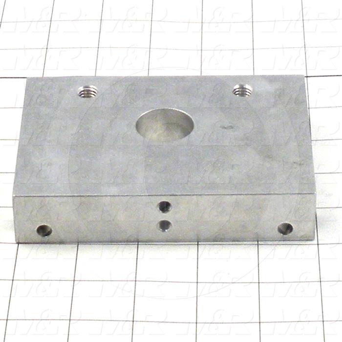 Fabricated Parts, Front End Plate 3.563"X 5"Lg T, 5.00 in. Length, 3.56 in. Width, 1.00 in. Thickness