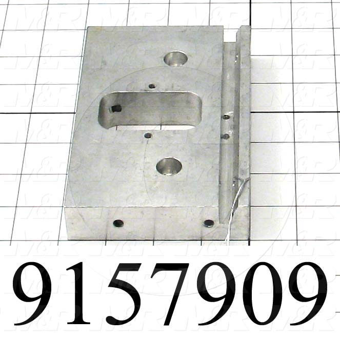 Fabricated Parts, Front End Plate, 5.88 in. Length, 3.26 in. Width, 1.00 in. Thickness