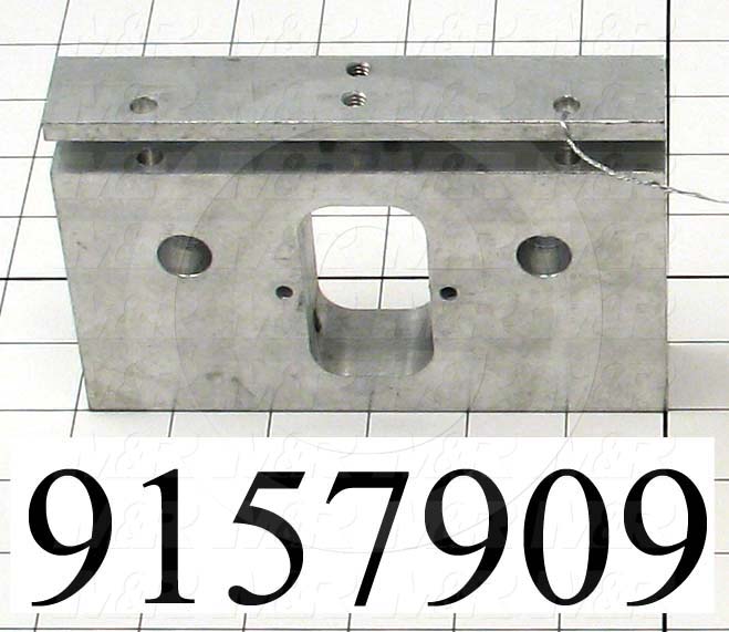 Fabricated Parts, Front End Plate, 5.88 in. Length, 3.26 in. Width, 1.00 in. Thickness