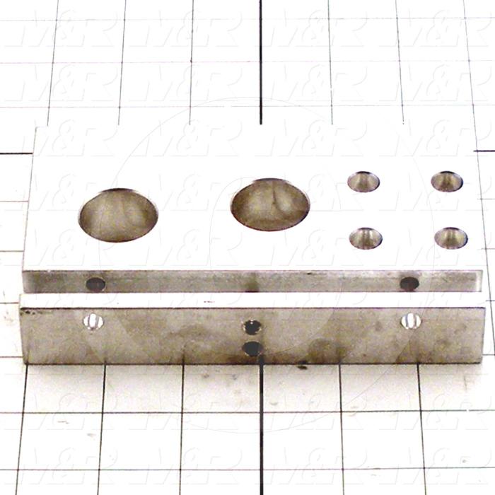 Fabricated Parts, Front End Plate, 5.88 in. Length, 3.56 in. Width, 1.00 in. Height