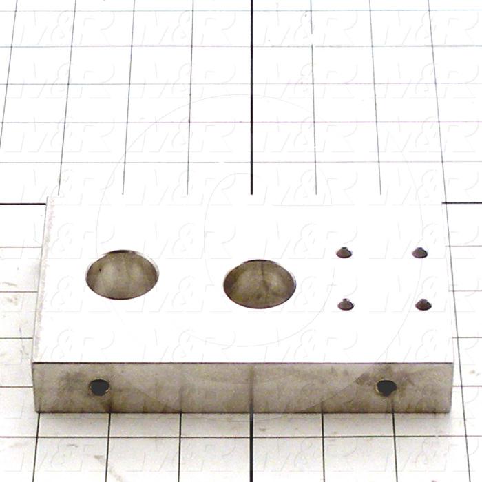 Fabricated Parts, Front End Plate, 5.88 in. Length, 3.56 in. Width, 1.00 in. Height