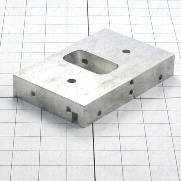 Fabricated Parts, Front End Plate, 5.88 in. Length, 3.81 in. Width, 1.00 in. Height