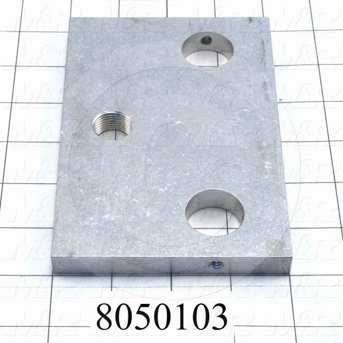 Fabricated Parts, Front End Plate, 5.88 in. Length, 4.00 in. Width