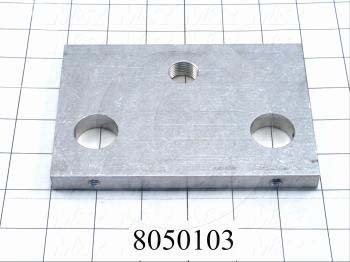 Fabricated Parts, Front End Plate, 5.88 in. Length, 4.00 in. Width