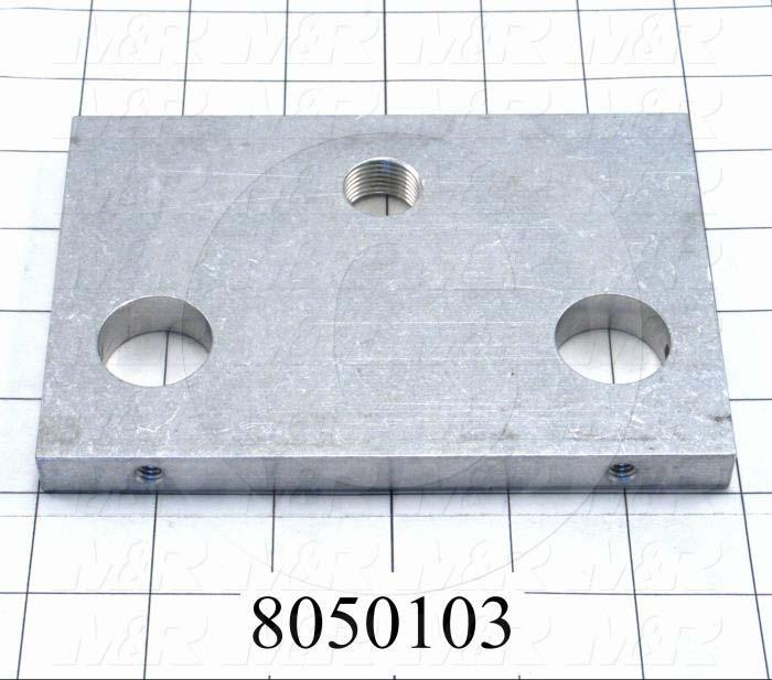 Fabricated Parts, Front End Plate, 5.88 in. Length, 4.00 in. Width