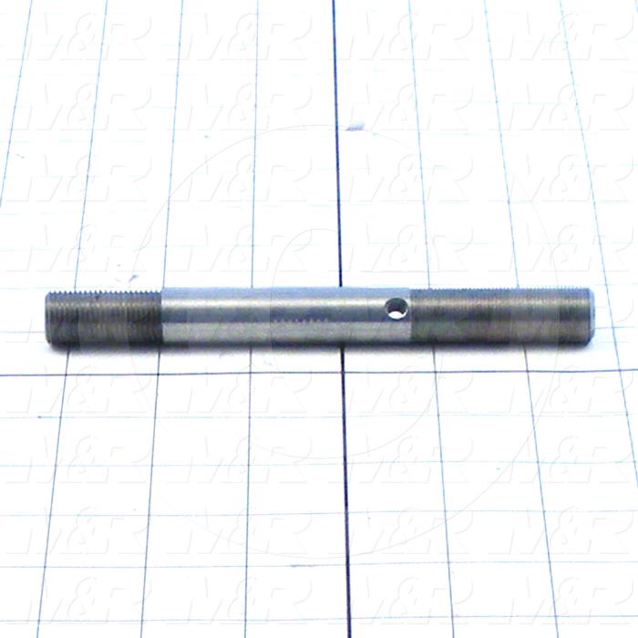 Fabricated Parts, Front Micro Registration Rod, 6.00 in. Length, 5/8 in. Diameter, 5/8-18 Thread Size, Zinc Plated Finish