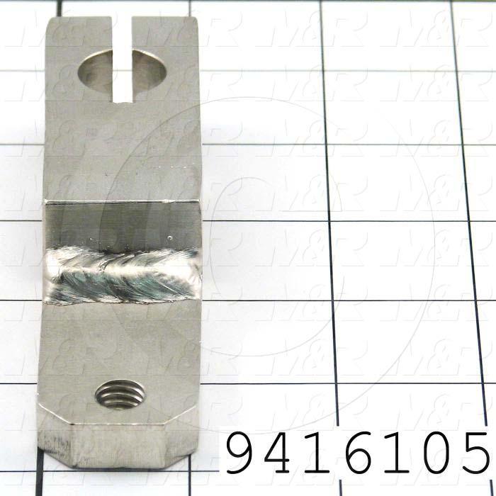 Fabricated Parts, Front Peel Lever, 4.31 in. Length, 1.13 in. Width, 1.00 in. Height, Nickel Plated Finish