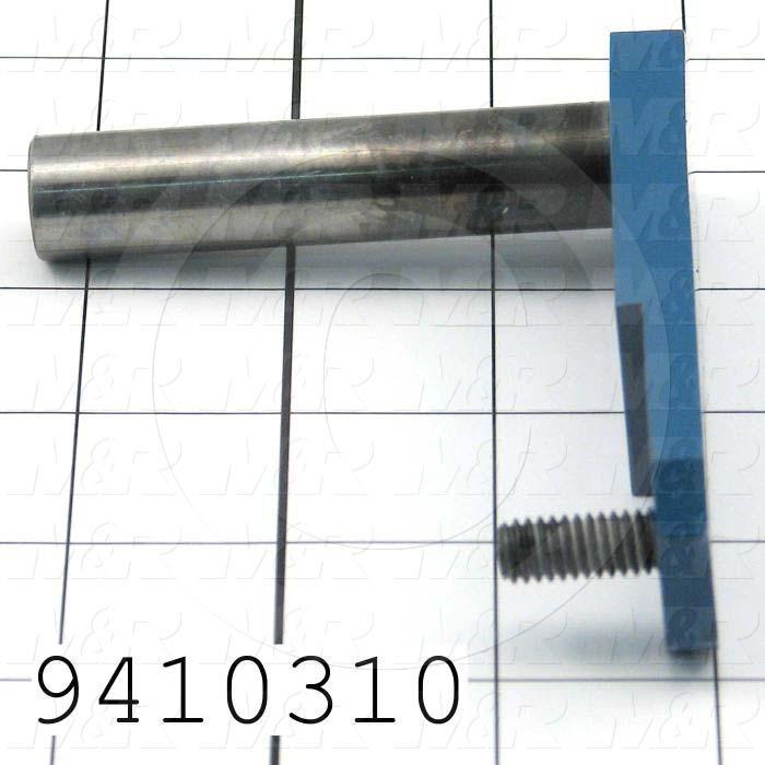 Fabricated Parts, Front Peel Lever Weld 3.93", 3.94 in. Length, 3.25 in. Width, 1.13 in. Height, Nickel Plated Finish