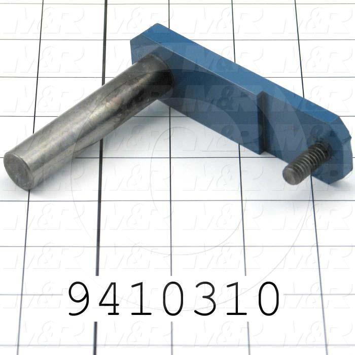 Fabricated Parts, Front Peel Lever Weld 3.93", 3.94 in. Length, 3.25 in. Width, 1.13 in. Height, Nickel Plated Finish