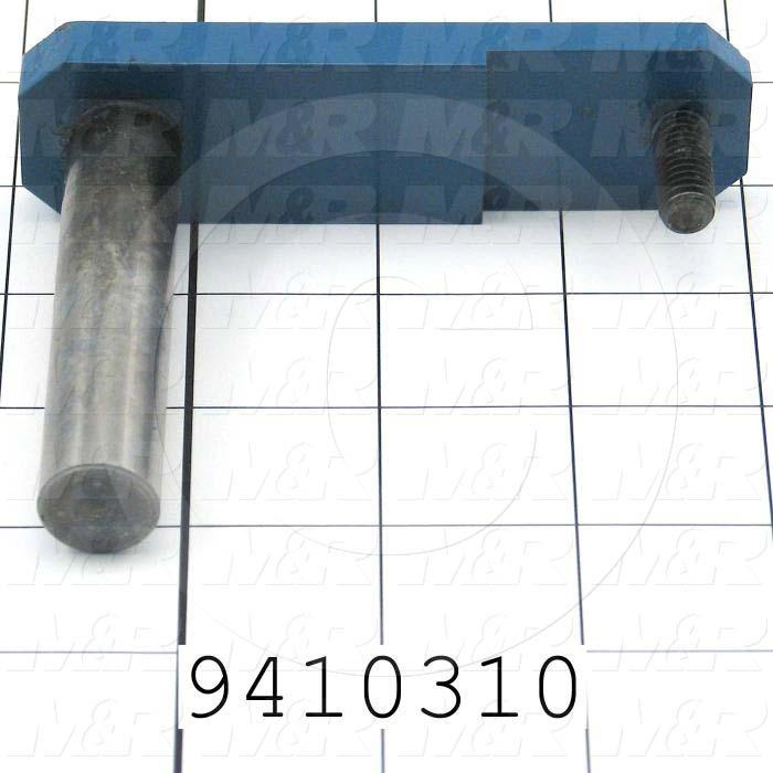 Fabricated Parts, Front Peel Lever Weld 3.93", 3.94 in. Length, 3.25 in. Width, 1.13 in. Height, Nickel Plated Finish