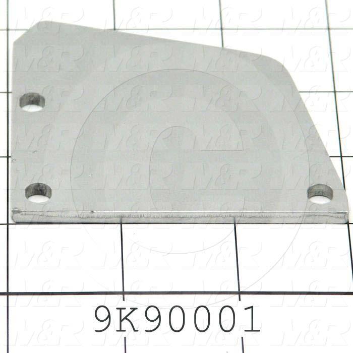 Fabricated Parts, Front & Rear Right Side Plate, 3.00 in. Length, 3.00 in. Width, 0.13 in. Thickness