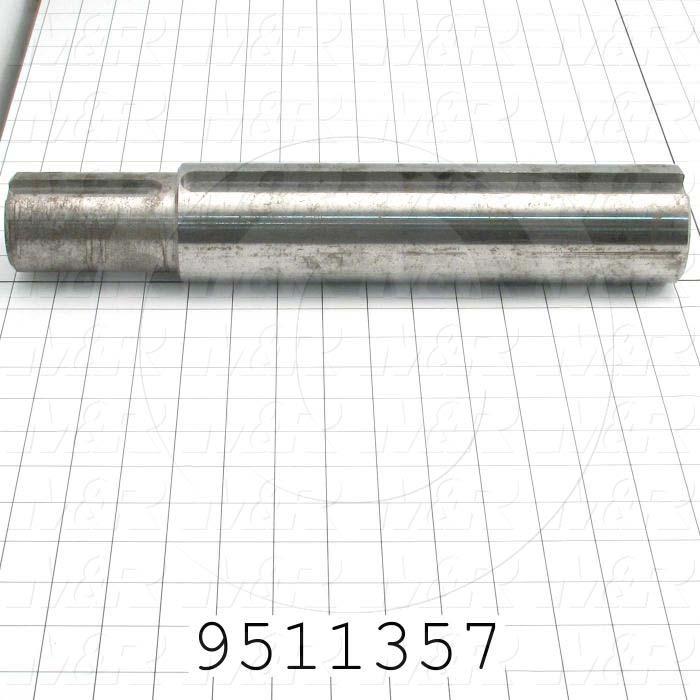 Fabricated Parts, Gearbox Main Shaft, 14.93 in. Length, 2.69 in. Width