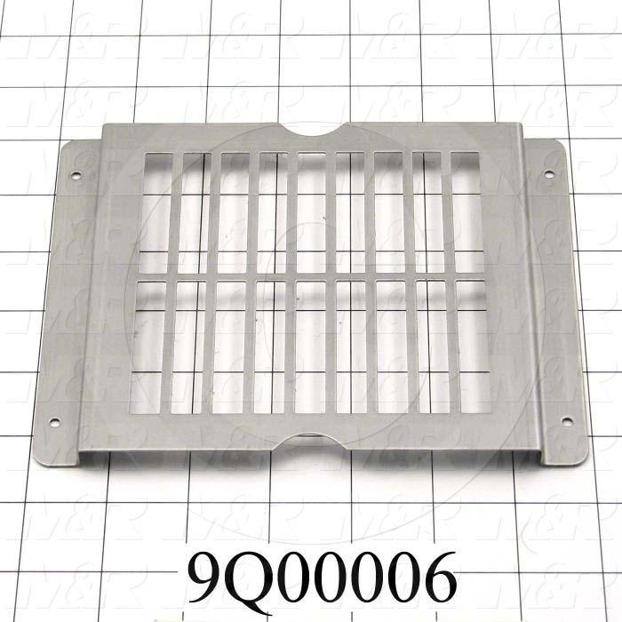 Fabricated Parts, Grill For Tacana Flashes, 7.40 in. Length, 5.44 in. Width, 0.36 in. Height