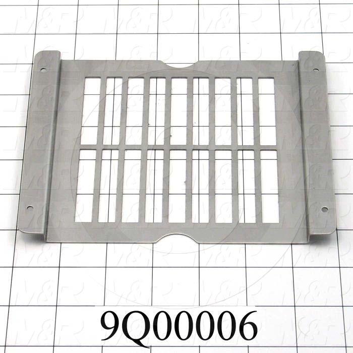 Fabricated Parts, Grill For Tacana Flashes, 7.40 in. Length, 5.44 in. Width, 0.36 in. Height