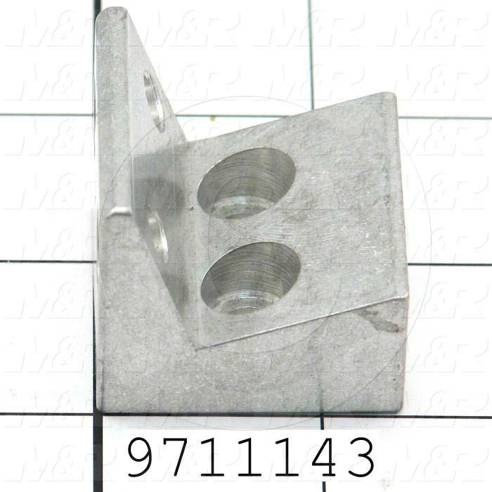 Fabricated Parts, Gripper Adj. Block For Towels, 1.38 in. Length, 1.38 in. Width, 1.25 in. Height